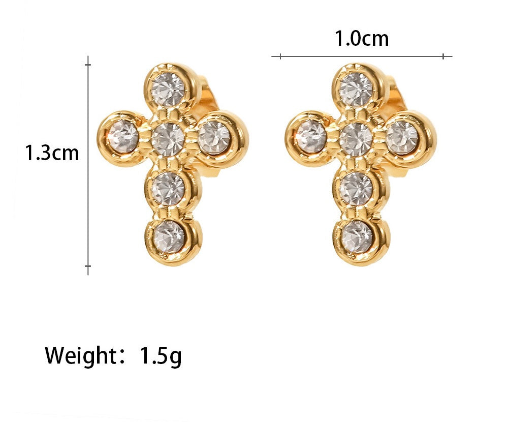 Fashion cross earrings